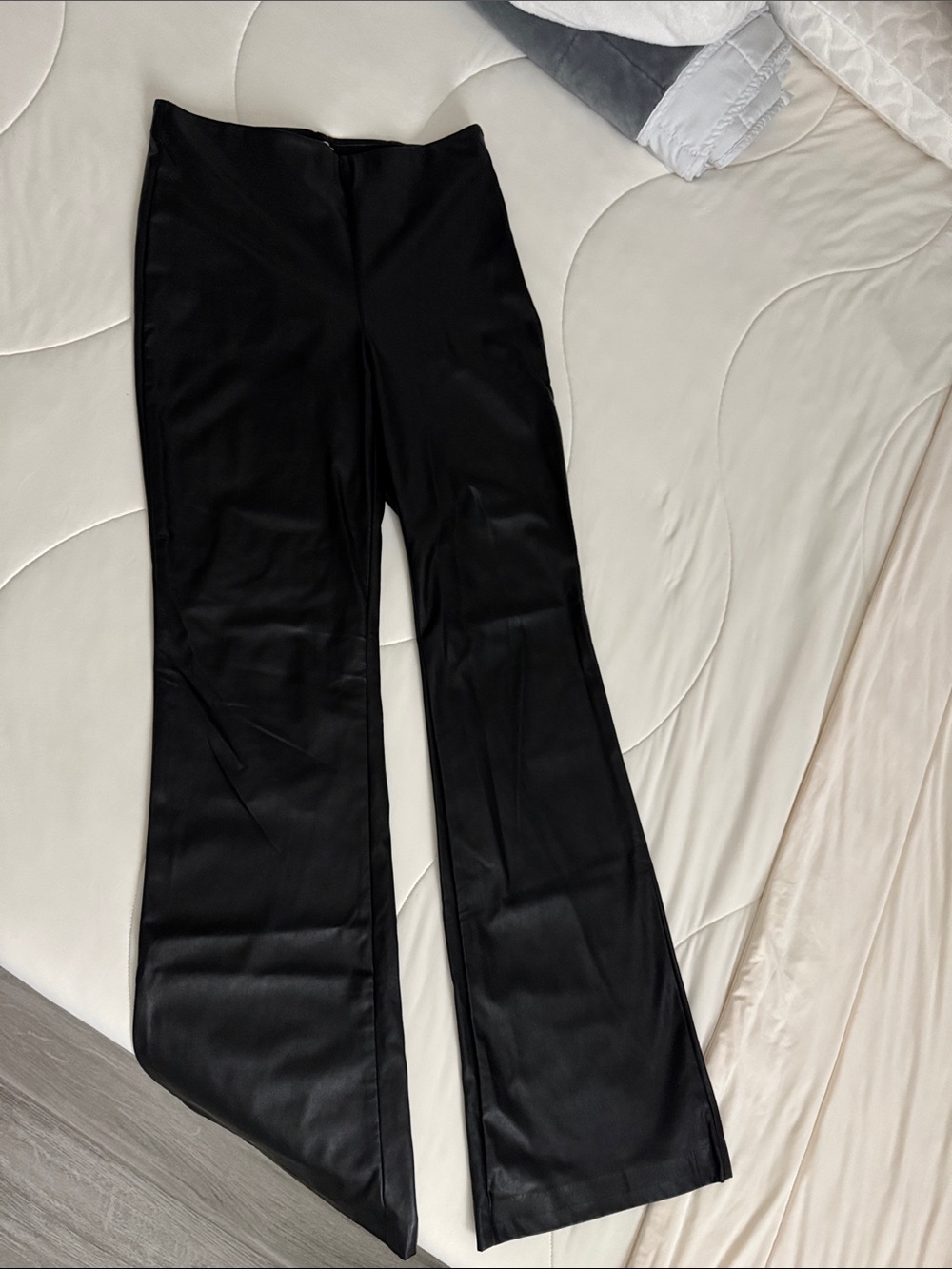 Wilfred Black Flared vegan Leather Pants